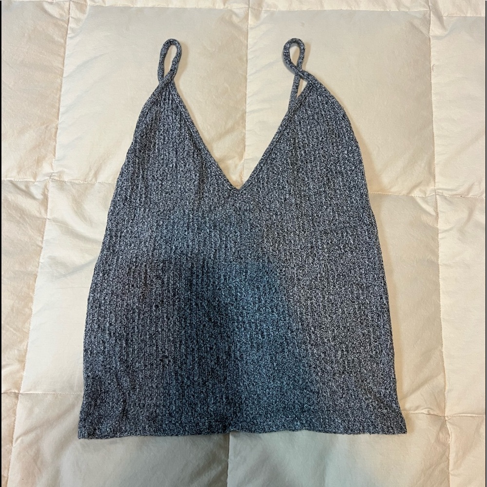 Brandy Melville Grey knit tank top